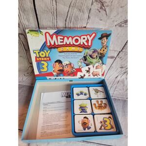 Disney Toy Story 3 Memory Game by Hasbro 2009 Edition Ages 3+ Mussing One Match